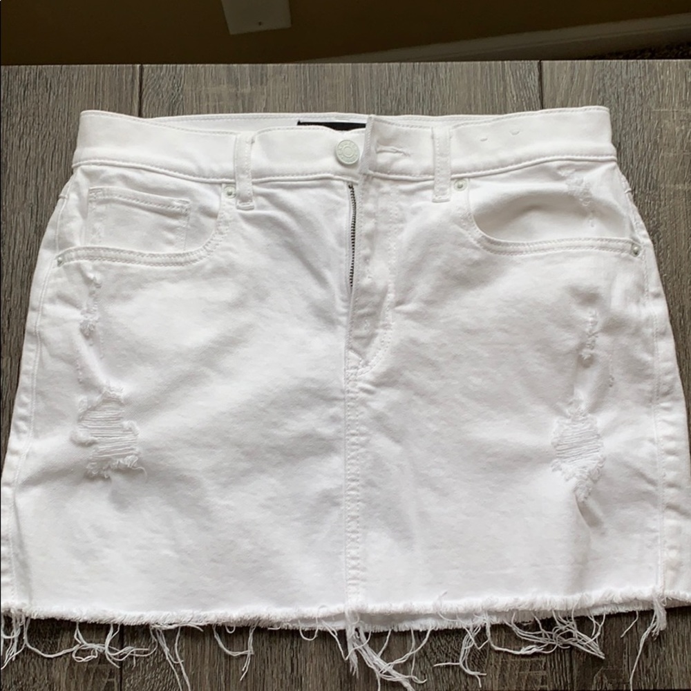 White Express Jean skirt